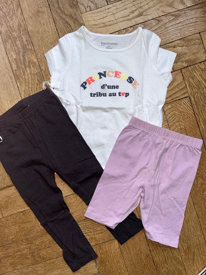 1tee shirt et 2 legging