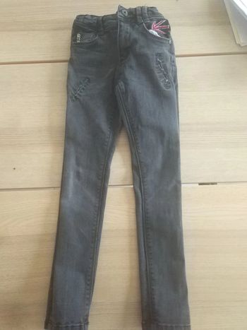 Jean skinny effet usé TAO 6ans