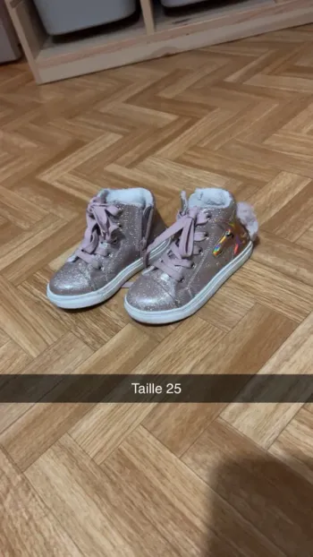 Basket enfant fille friboo taille 25