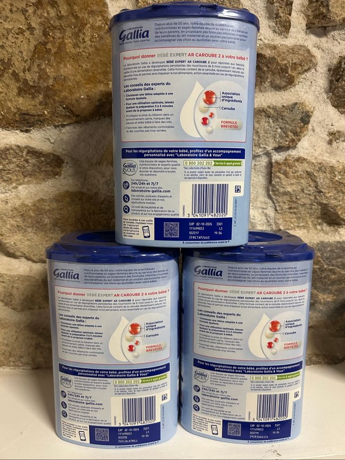 Lait Gallia 2 AR Caroubes - photo numéro 2