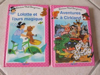 Lot de 2 livres enfant « Lolotte et l’ours magique » et « Aventures à Cirkland »