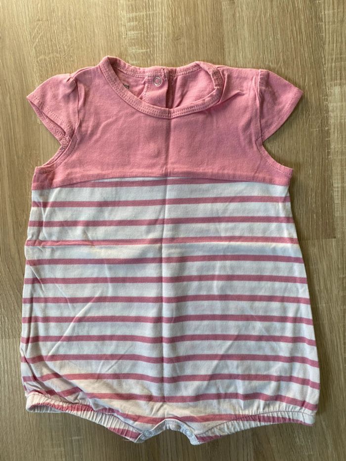 Grenouillère 12 mois manches courtes