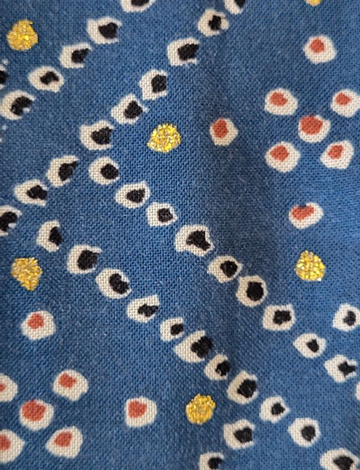 Blouse débardeur à motifs bleu pétrole et doré Only Taille S ou 36 - photo numéro 4