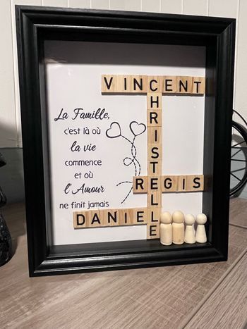 Cadre Scrabble personnalisé