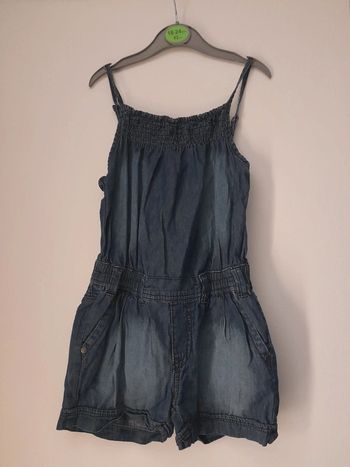 Combishort en jean 5-6 ans
