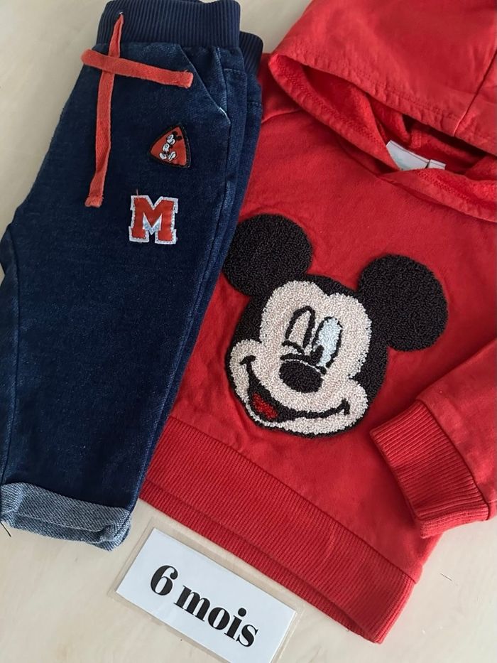 Ensemble bébé garçon -Mickey - taille 6 mois - photo numéro 3