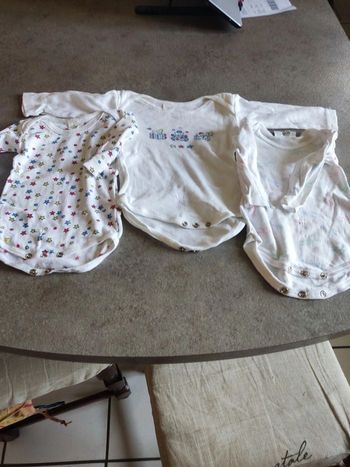 lot 3 body 6 mois manches longues
