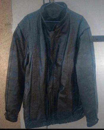 Veste en cuir noir 4xl Thierphil Paris