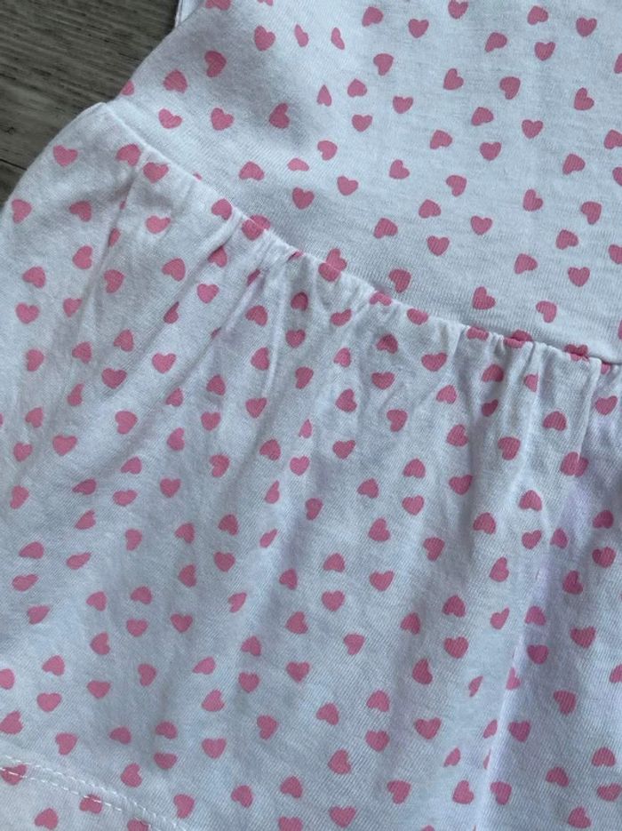 robe légère  , blanc coeur rose  influx - 12 mois impeccable - photo numéro 3