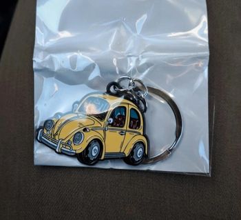 Porte clé Cox jaune vw