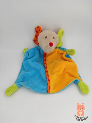 Doudou Éléphant multicolore Fehn