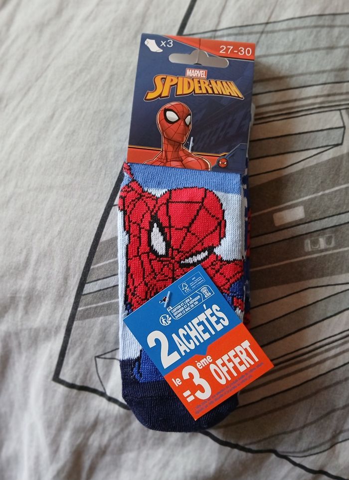 Lot de 3 paires de chaussettes basses Spiderman