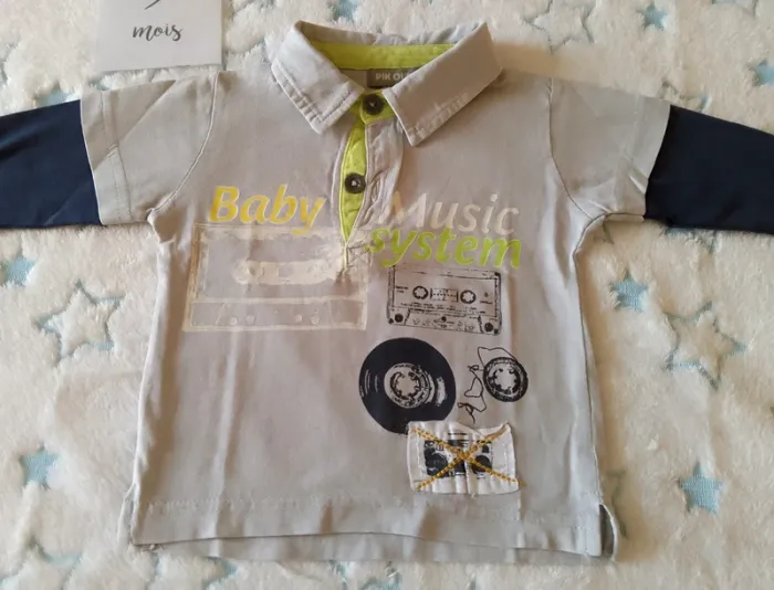 Tee-shirt pikouic baby music - photo numéro 2