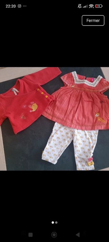 🌸ensemble 3 pieces 3 mois