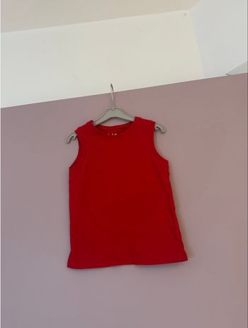 Débardeur rouge enfant 
