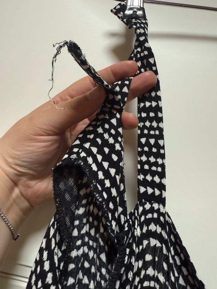 Débardeur style blouse femme noir et blanc primark taille 46 - photo numéro 5