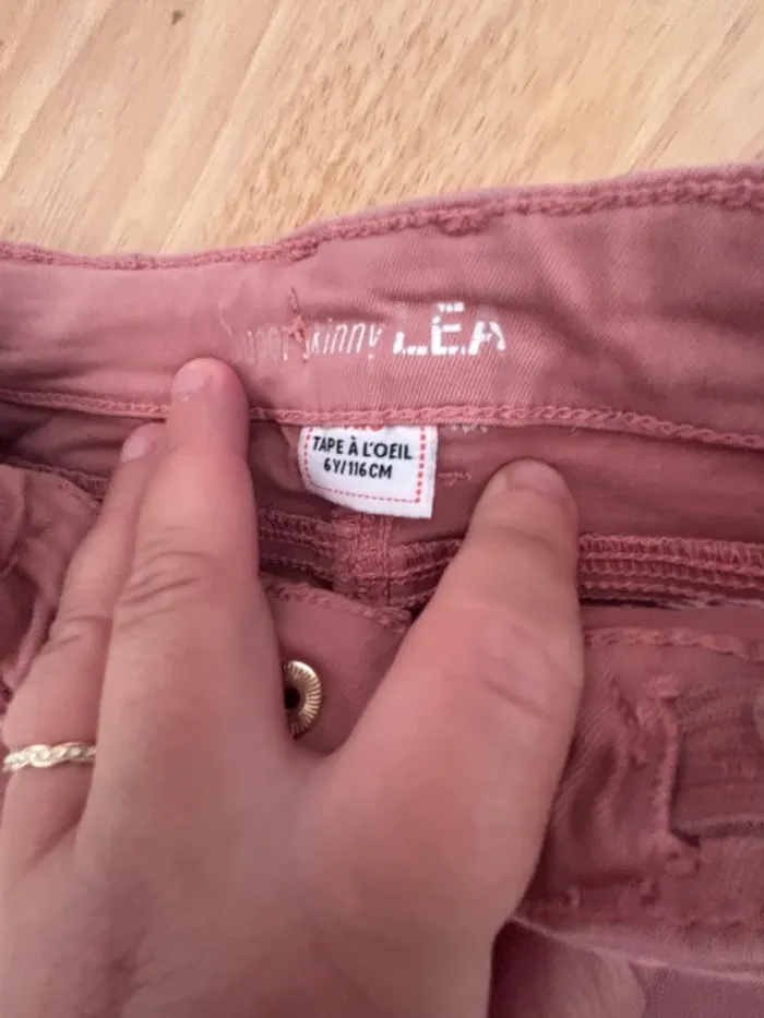 pantalon super skinny Lea vieux rose • TAO • 6 ans - photo numéro 8