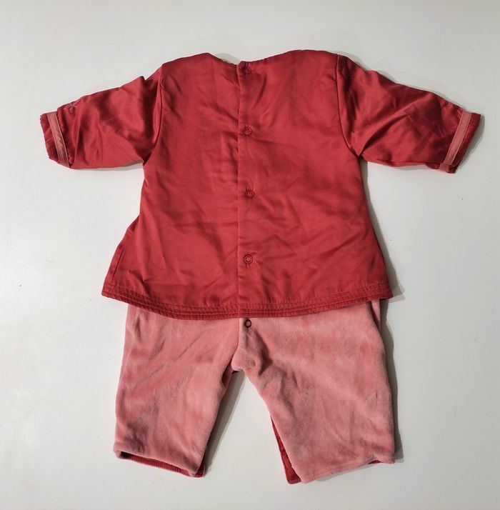 Combinaison kimono en polaire bébé fille 3 mois - photo numéro 2