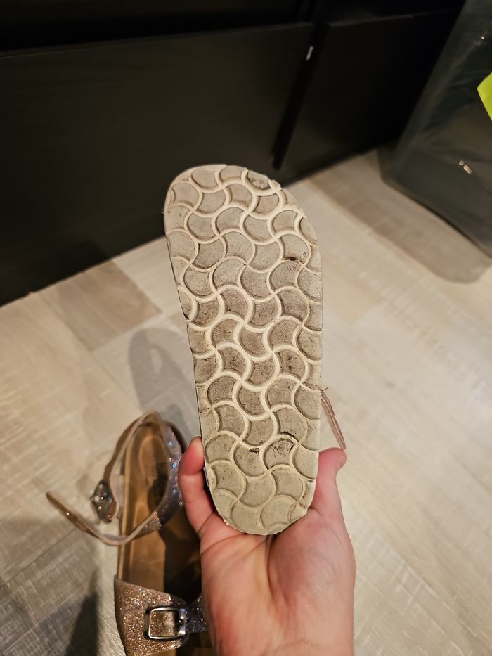 sandales fille billowy paillettes rose gold taille 33 été confort bride chaussures enfant - photo numéro 2