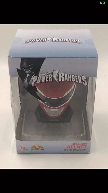 Casque de collection Power Rangers Red Ranger Helmet collection Bandai neuf