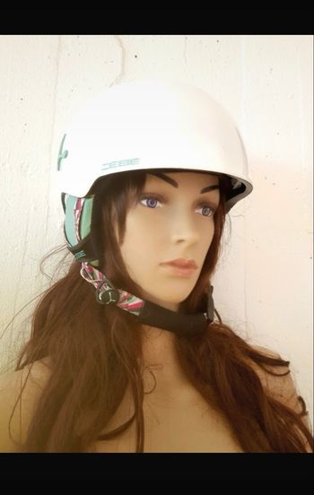 Casque ski Snow Cebe Suspense Deluxe Matt White Silver CB40 TAILLE XS 52/54 FEMME