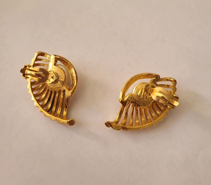Boucles d'oreilles vintage à clips - photo numéro 4