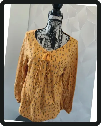 Blouse moutarde