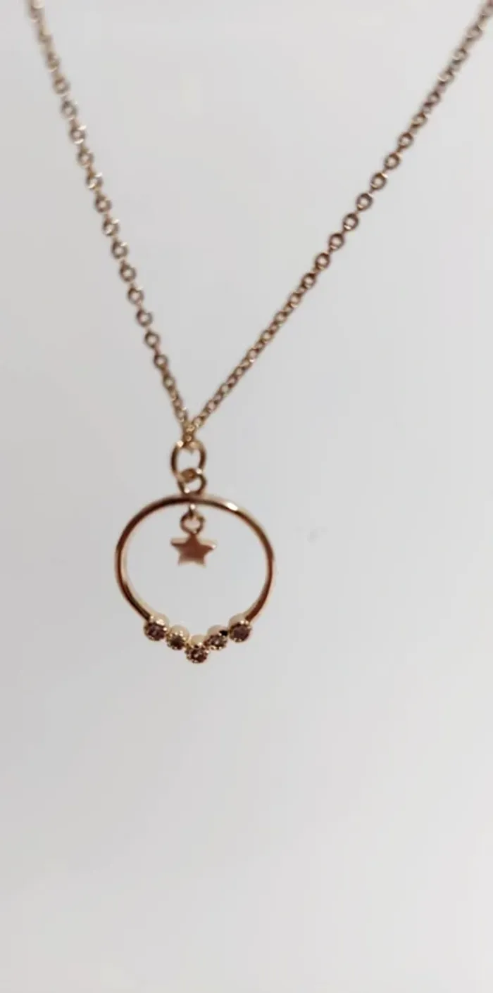 Collier fin strass et étoile - photo numéro 7