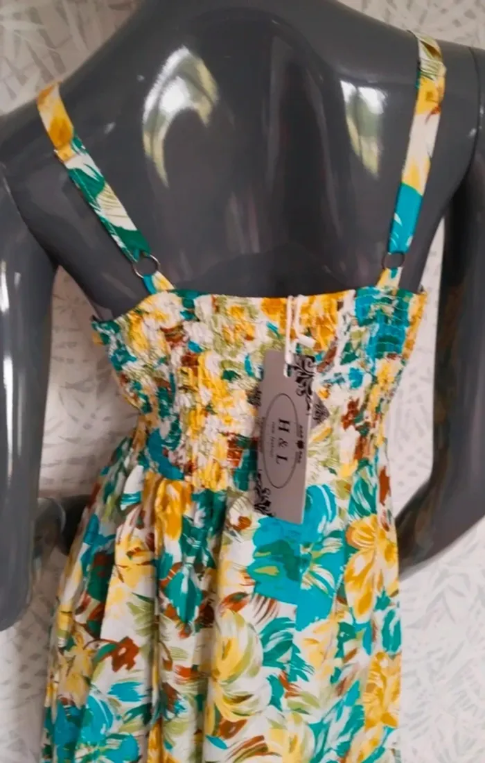 Magnifique robe longue neuve femme été taille L XL 40 42 - photo numéro 9