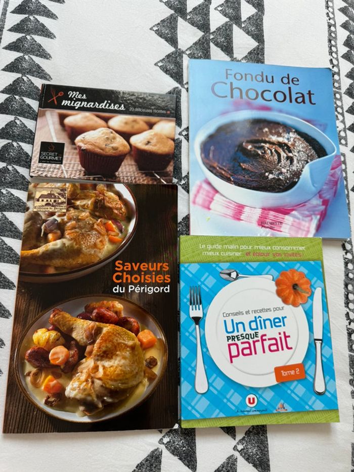Lot de 4 livres de cuisine