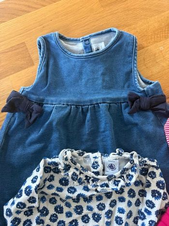 🎀 lot de 3 robes petit bateau taille 6 mois