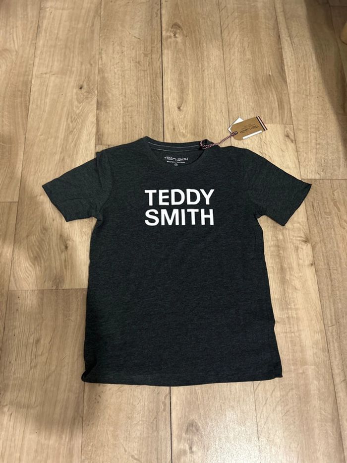 T-shirt gris anthracite Teddy Smith 10 ans