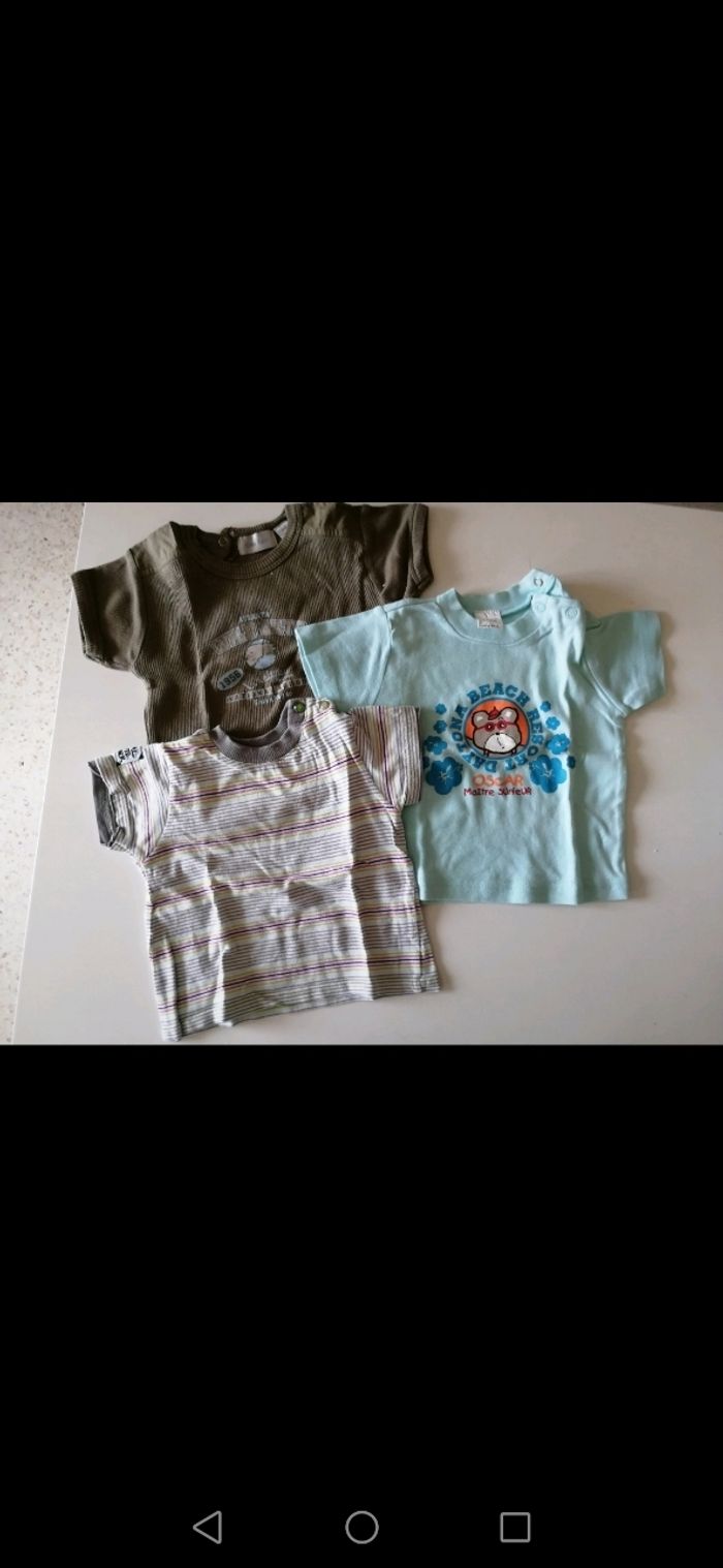Lot de 3 t-shirts 6 mois