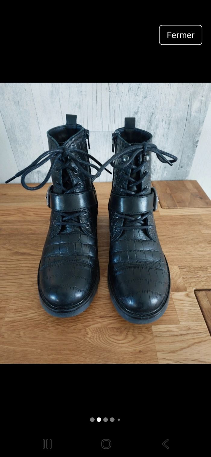 Boots cuir besson 36 - photo numéro 2