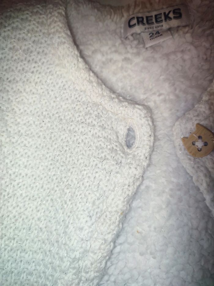 Gilet pailletté bouton chat - photo numéro 3