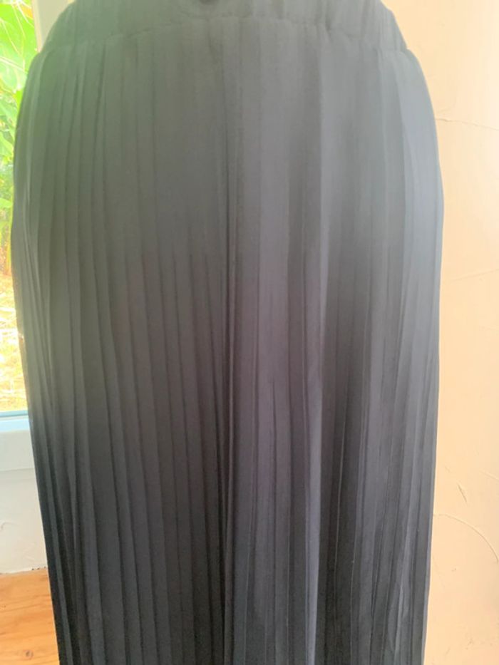 Jupe longue Ange plissée bleu marine taille 36 - photo numéro 2