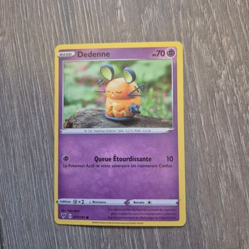 Carte Pokemon Dedenne Pv 70 077/185 - Carte Commune - Épée et Bouclier 4 - Voltage Éclatant
