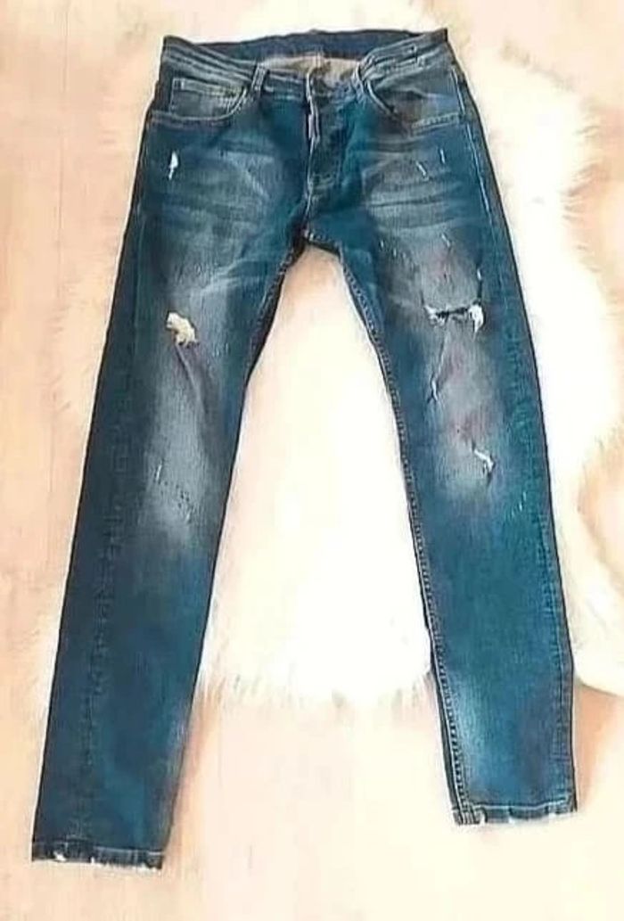 Jean skinny homme avec trous Dsquared2 taille 44 IT coloris bleu