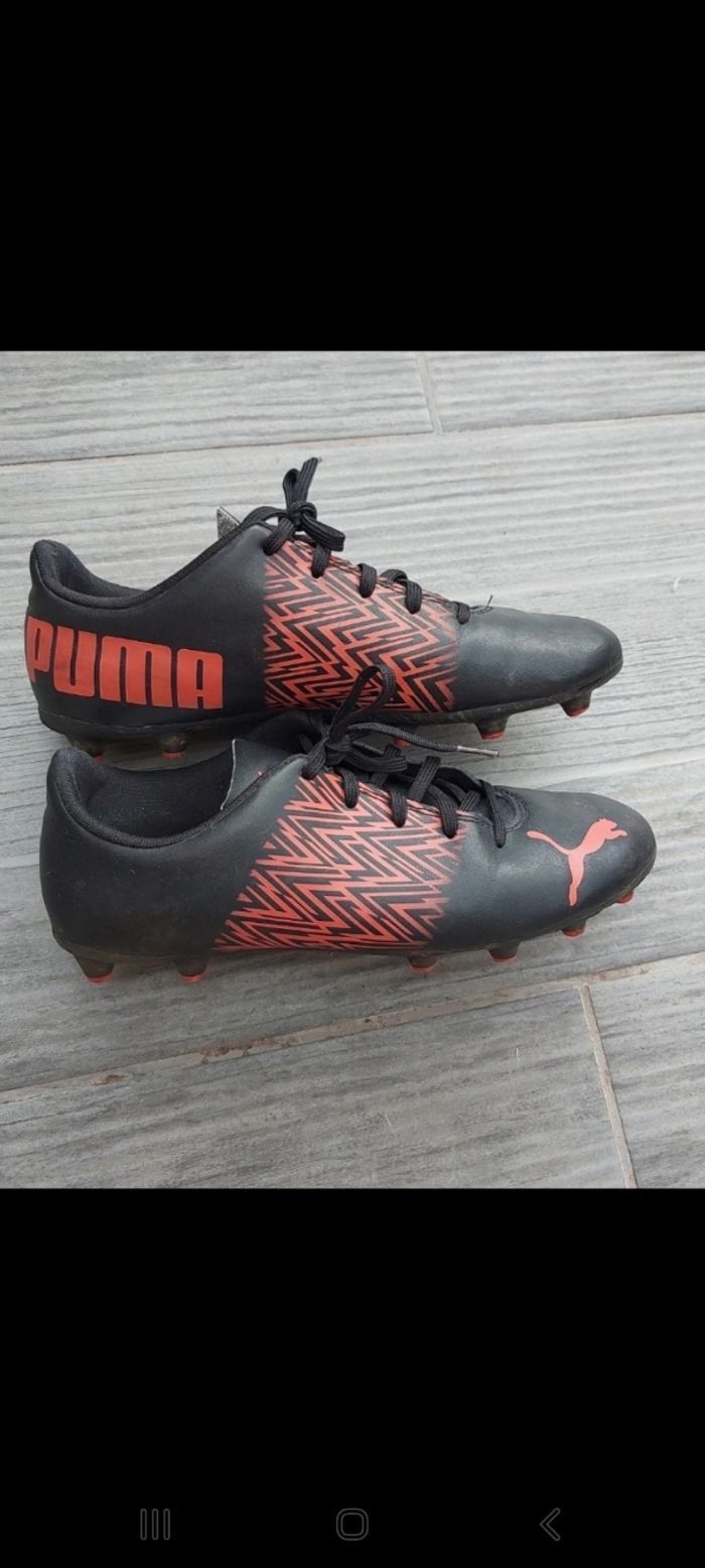 Crampons foot puma noir et rouge 38 tbe
