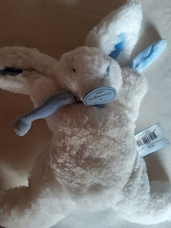 Lapin bonbon bleu- Doudou et Compagnie