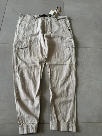 Pantalon beige Indicode jeans, taille 2XL 49*96cm réglable à la taille