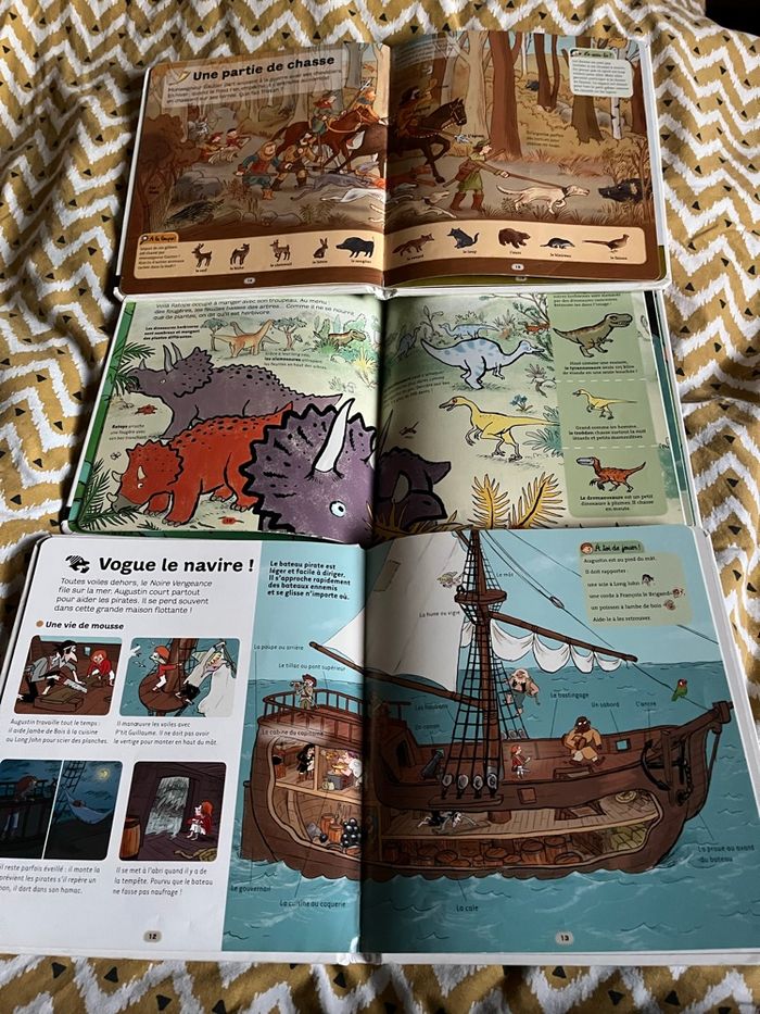3 Dokeo les petites encyclopédies: chevaliers, pirates, dinosaures - photo numéro 3
