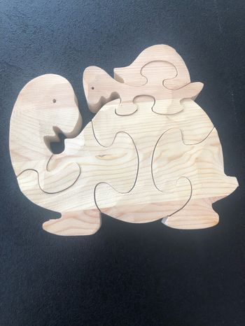 Puzzle en bois artisanal Tortue