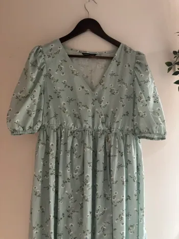 Robe longue vert d’eau