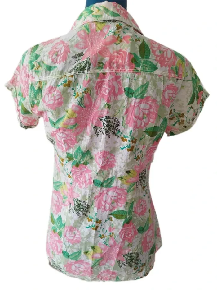 Chemise cintrée lotus fleurie - Drop Asie - photo numéro 10