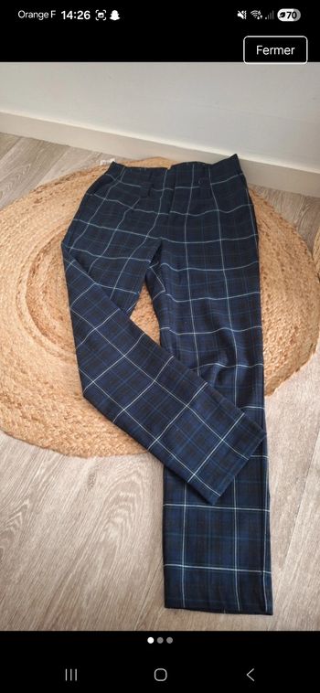 Pantalon tailleur tartan