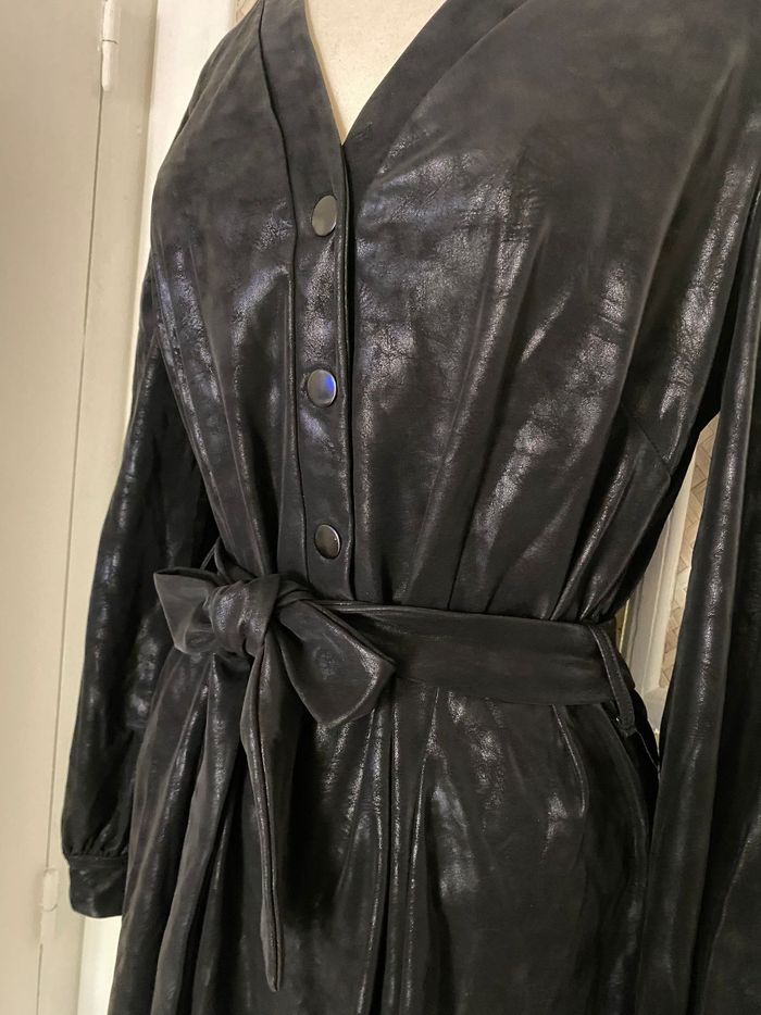 Robe Cuir Synthétique Promod Taille 42 - photo numéro 4