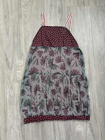 Robe bariolée bordeaux et bleu gris Cop Copine T36 S