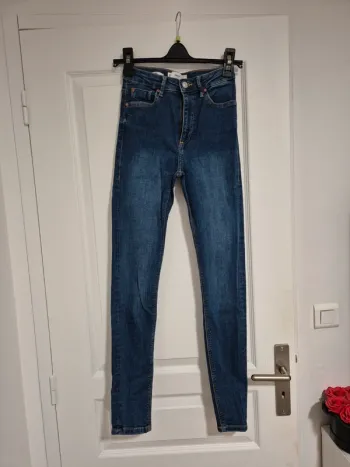 jean noa taille haute skinny marine mango