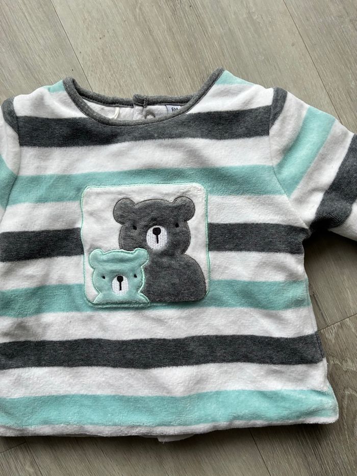 Pyjama à rayures garçon , Taille 6 mois - photo numéro 4